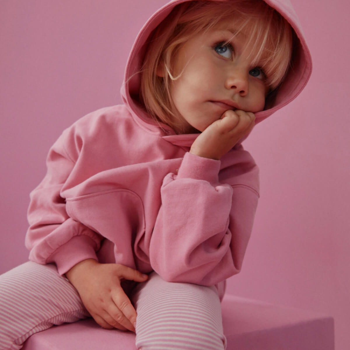 Hoodie in Bubblegum by Gray Label