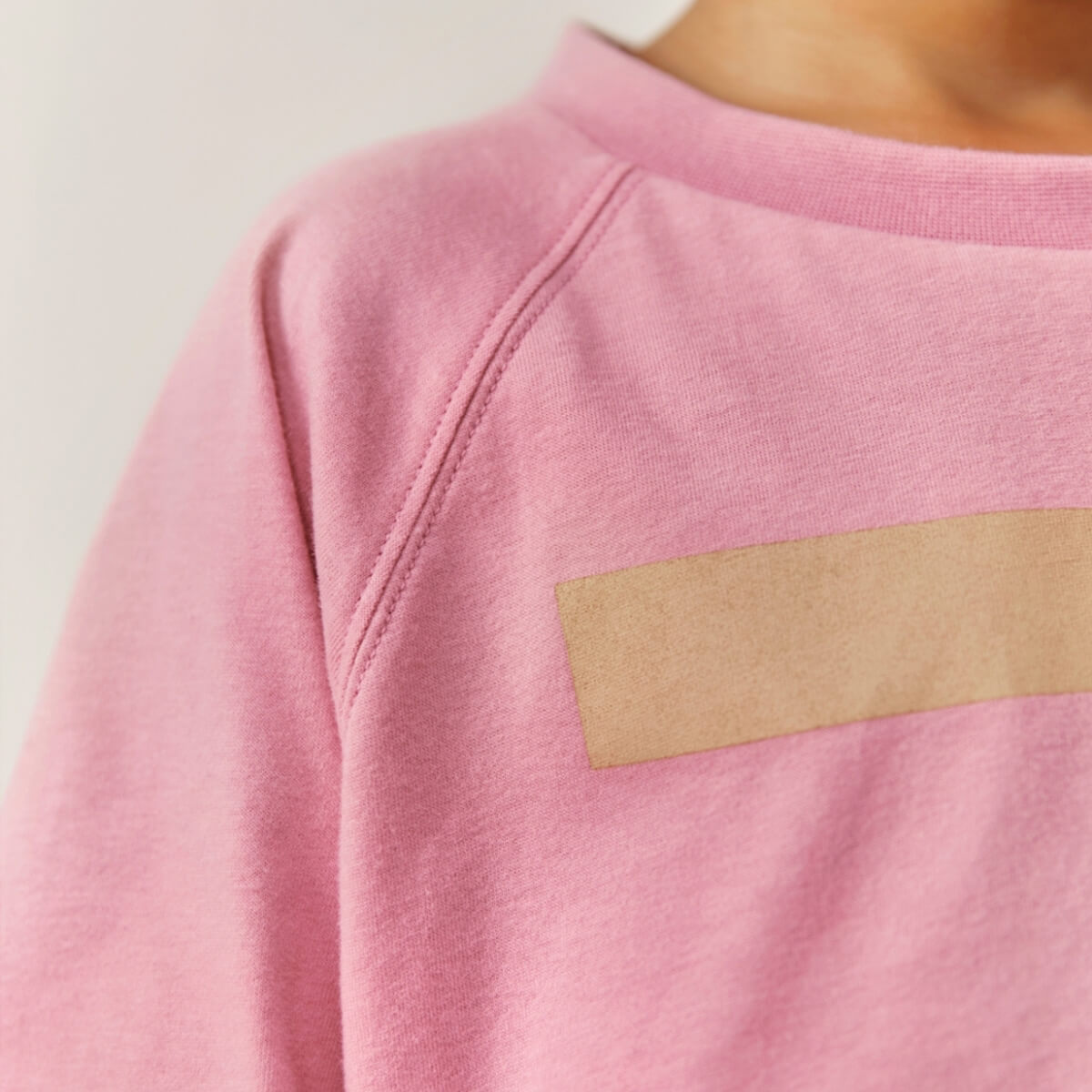 Oversized Logo Long Sleeve Tee in Bubblegum / Cookie Print by Gray Label