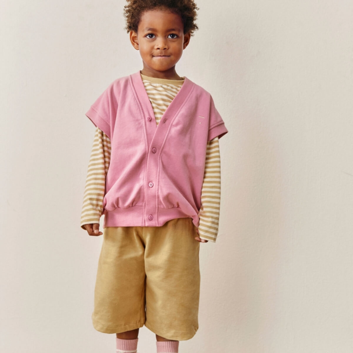 Oversized Spencer Cardigan in Bubblegum by Gray Label
