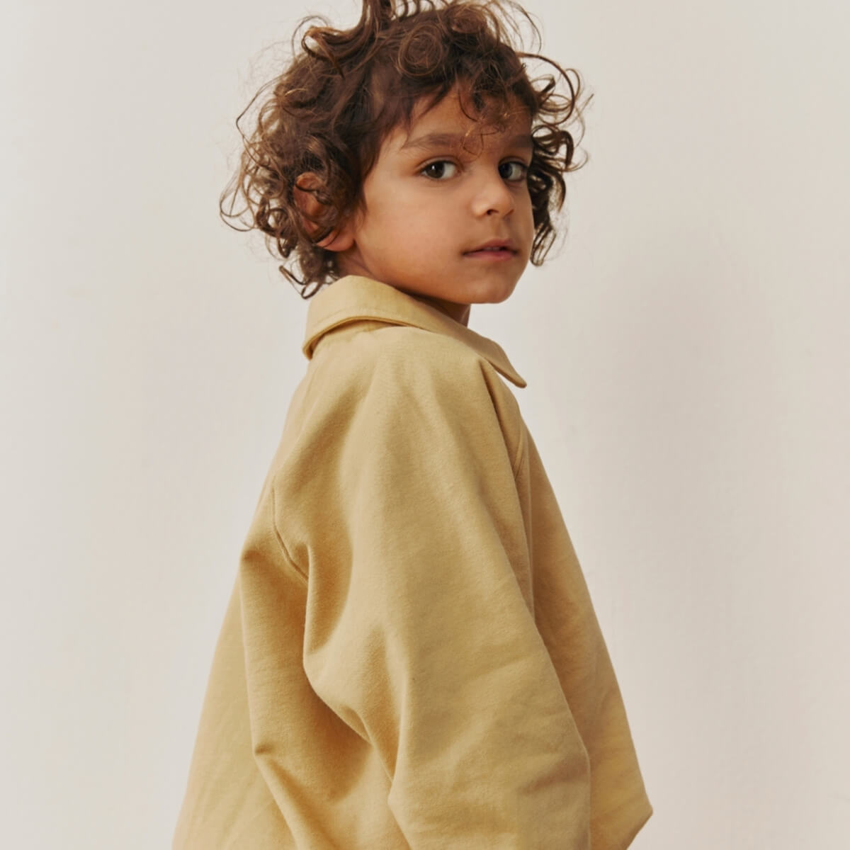 Polo Sweatshirt in Cookie by Gray Label