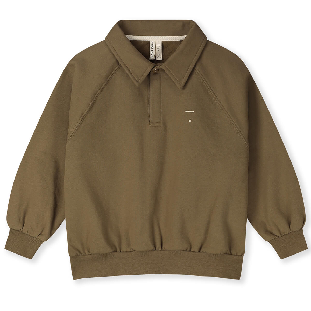 Polo Sweatshirt in Woody by Gray Label