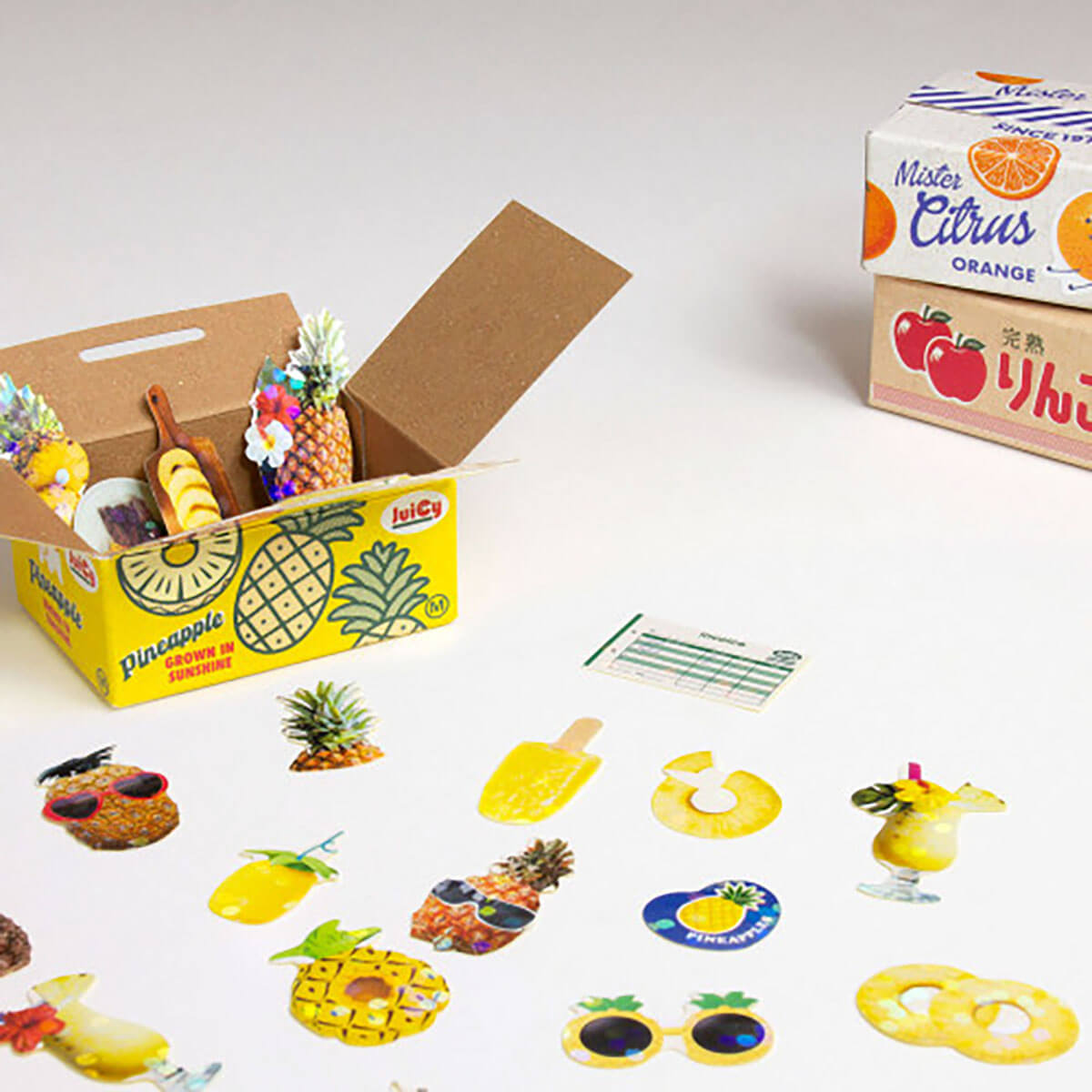 Pineapple Stickers by Greeting Life Haco