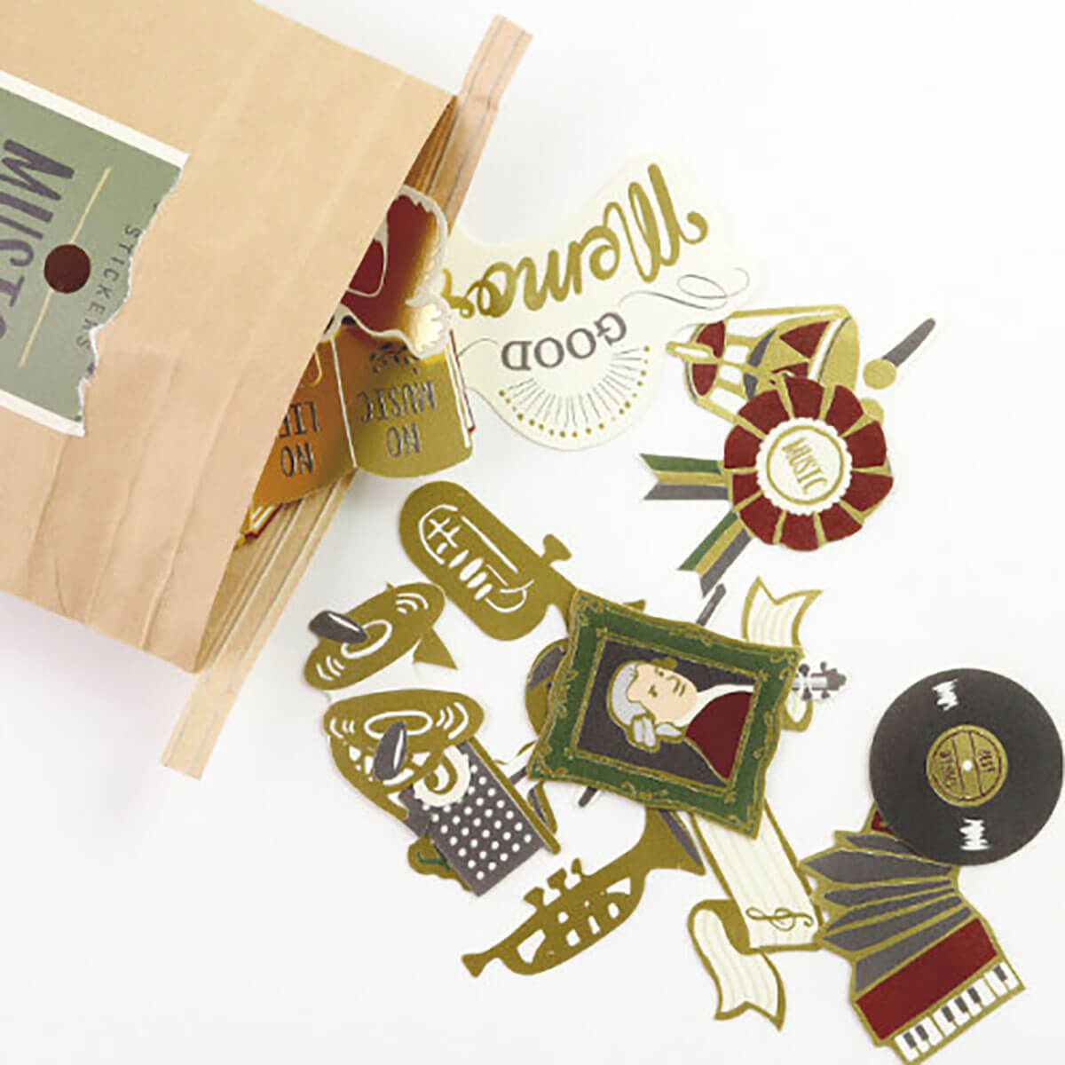 Music Flaky Stickers by Greeting Life