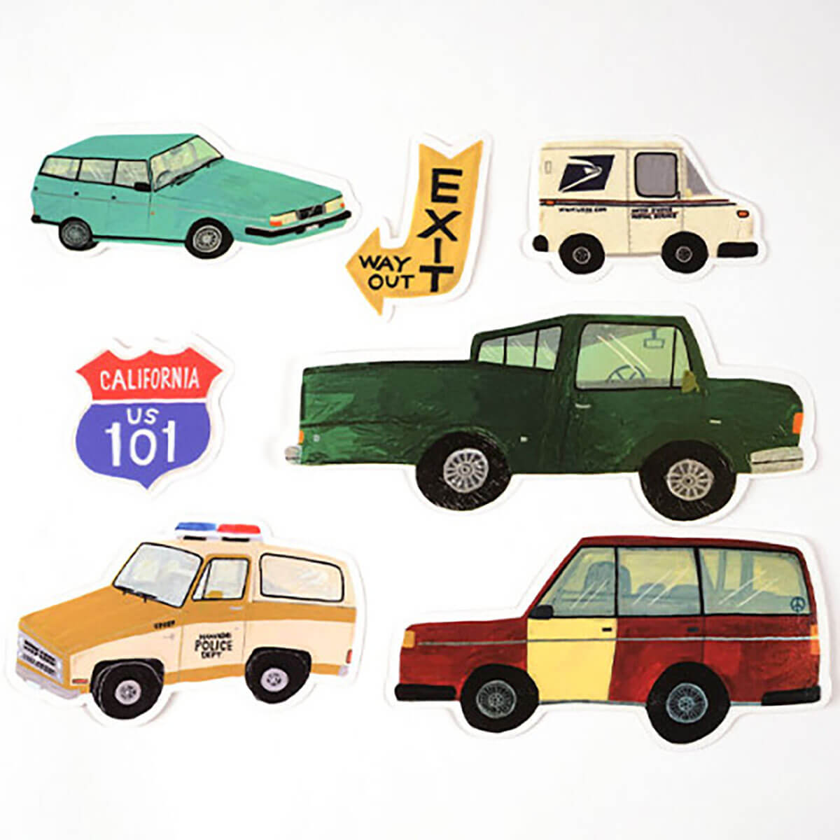 Sodeyama Kahoko Car Sticker Pack by Greeting Life