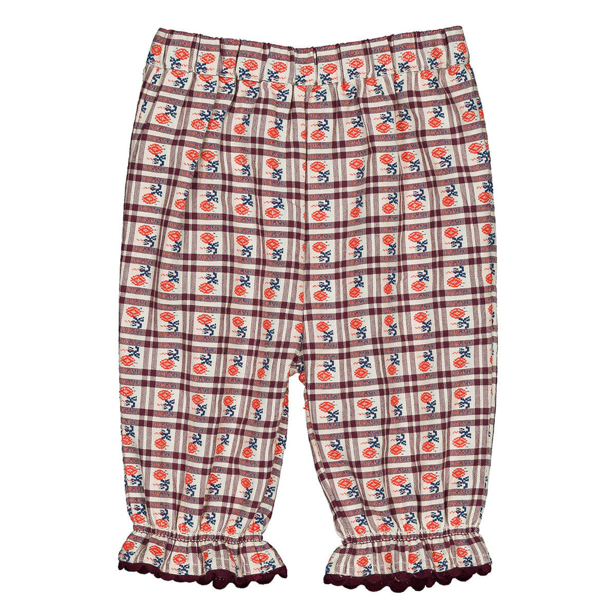 Mignon Baby Pants in Camelia Check by Hello Simone