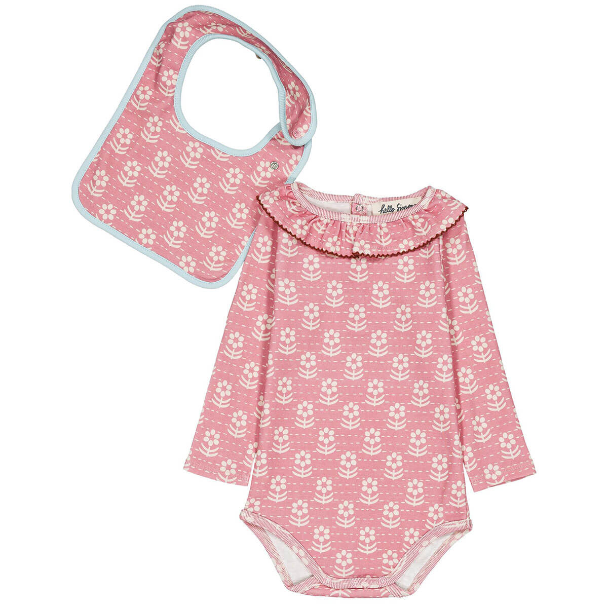 Pernilla Baby Set in Snowdrop Rose by Hello Simone