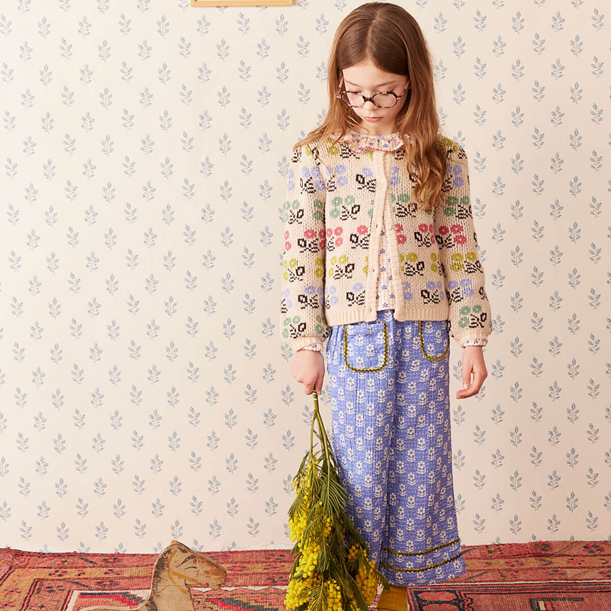 Poupetta Pants in Snowdrop by Hello Simone