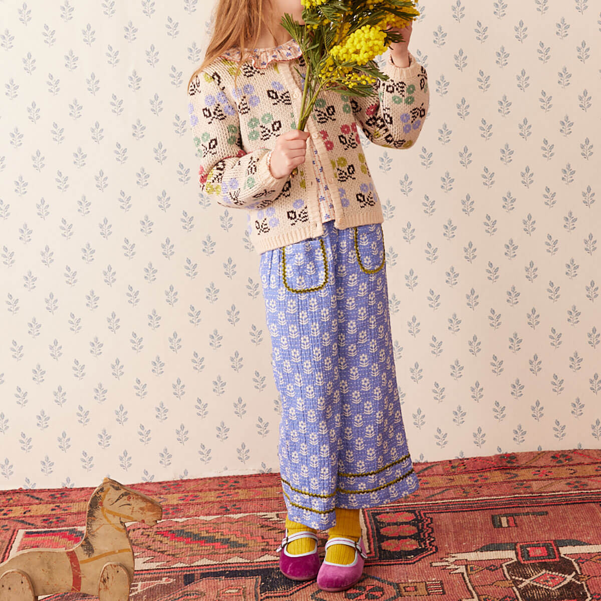Poupetta Pants in Snowdrop by Hello Simone