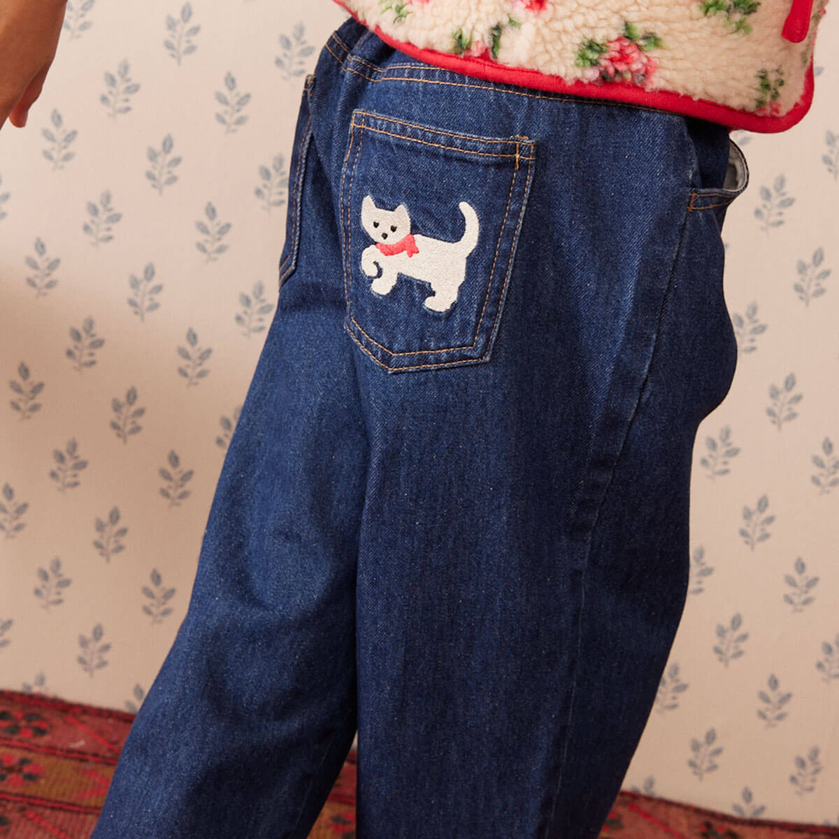 Romy Denim Pants in Kitty by Hello Simone