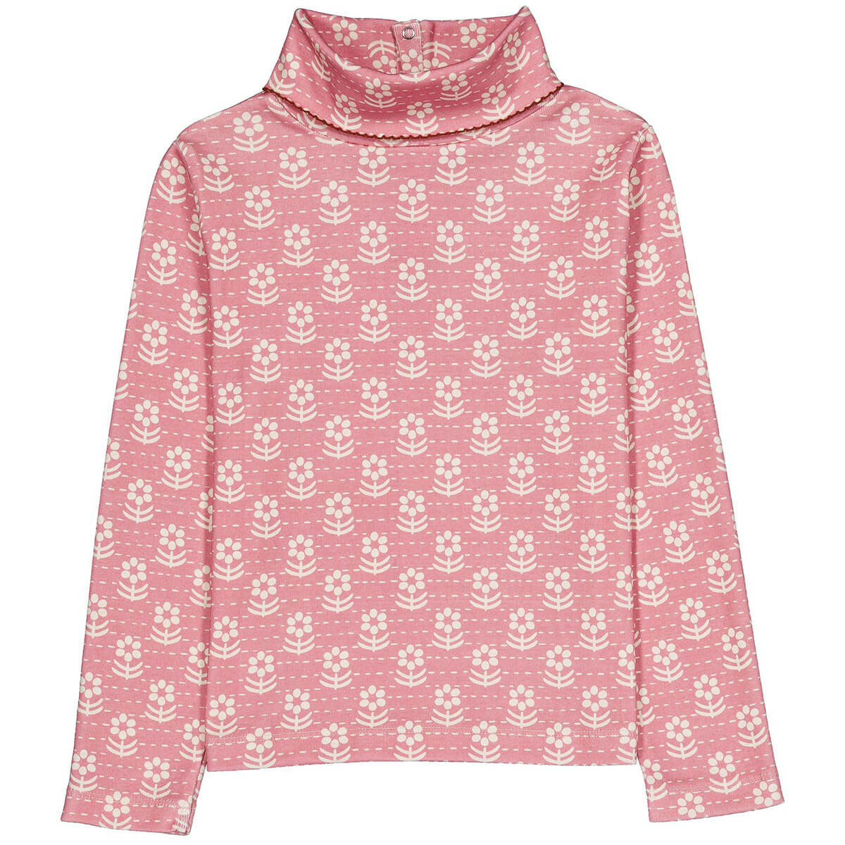 Twiggy Turtleneck in Snowdrop Rose by Hello Simone