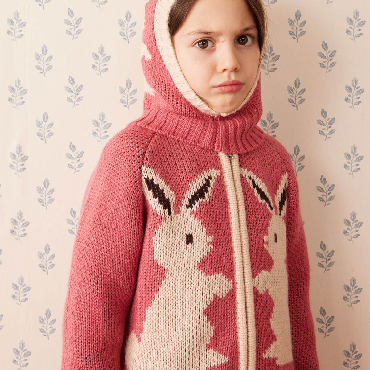 Ziply Cardigan in Rabbit Rose by Hello Simone