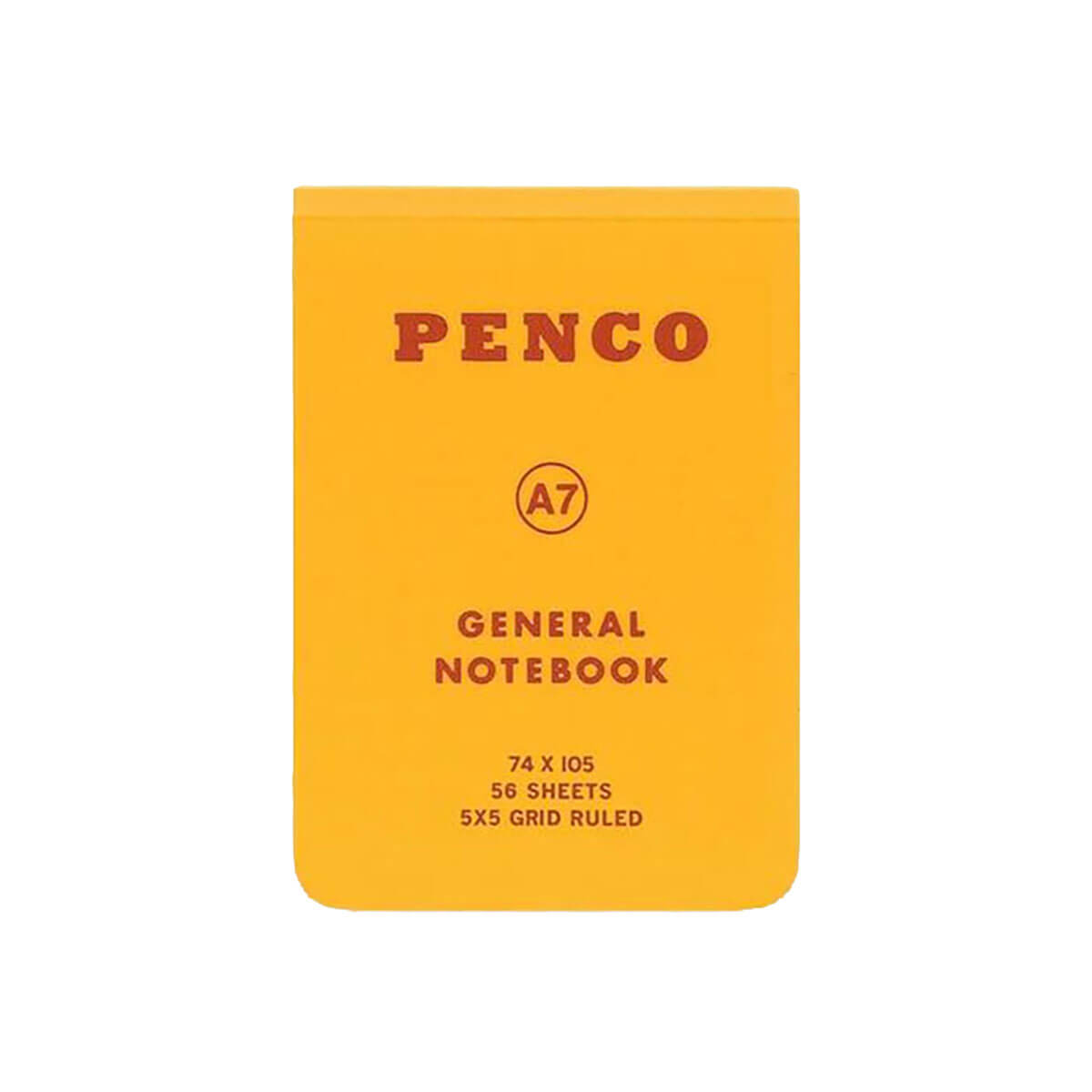 A7 Soft Grid Ruled Notebook in Yellow by Hightide Penco