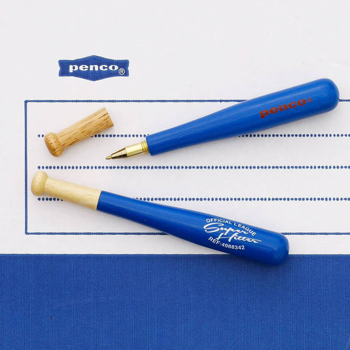 Baseball Bat Pen in Blue by Hightide Penco