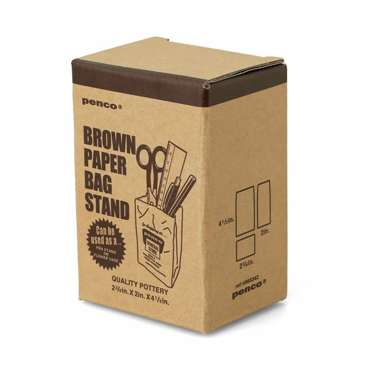 Brown Bag Pen Stand by Hightide Penco