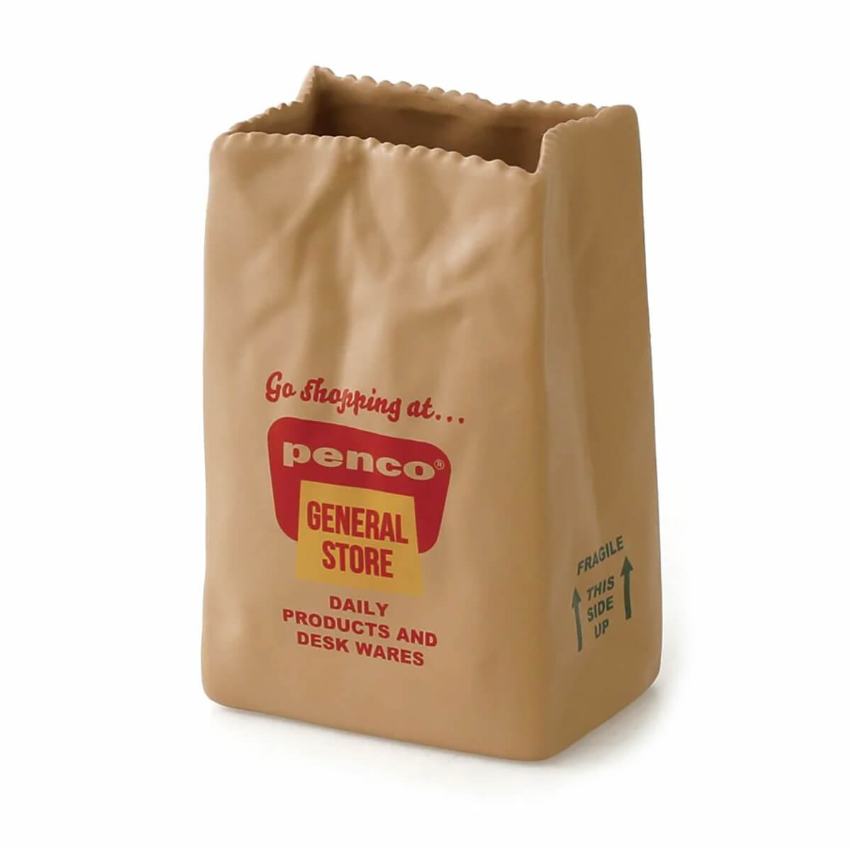 Brown Bag Pen Stand by Hightide Penco