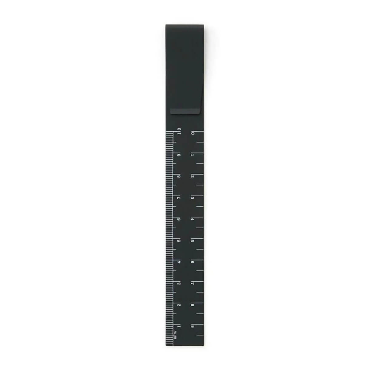 Clip Ruler (10cm) in Black by Hightide Penco
