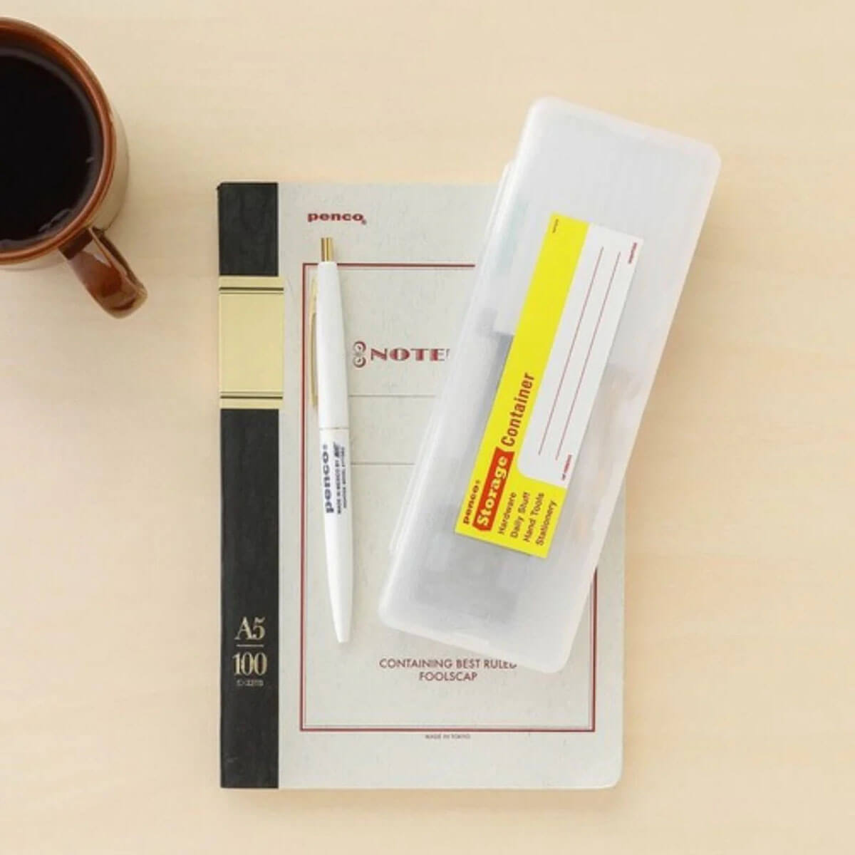 Pen Case in Clear by Hightide Penco