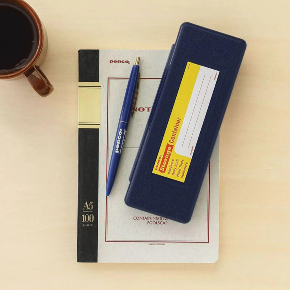 Pen Case in Navy by Hightide Penco