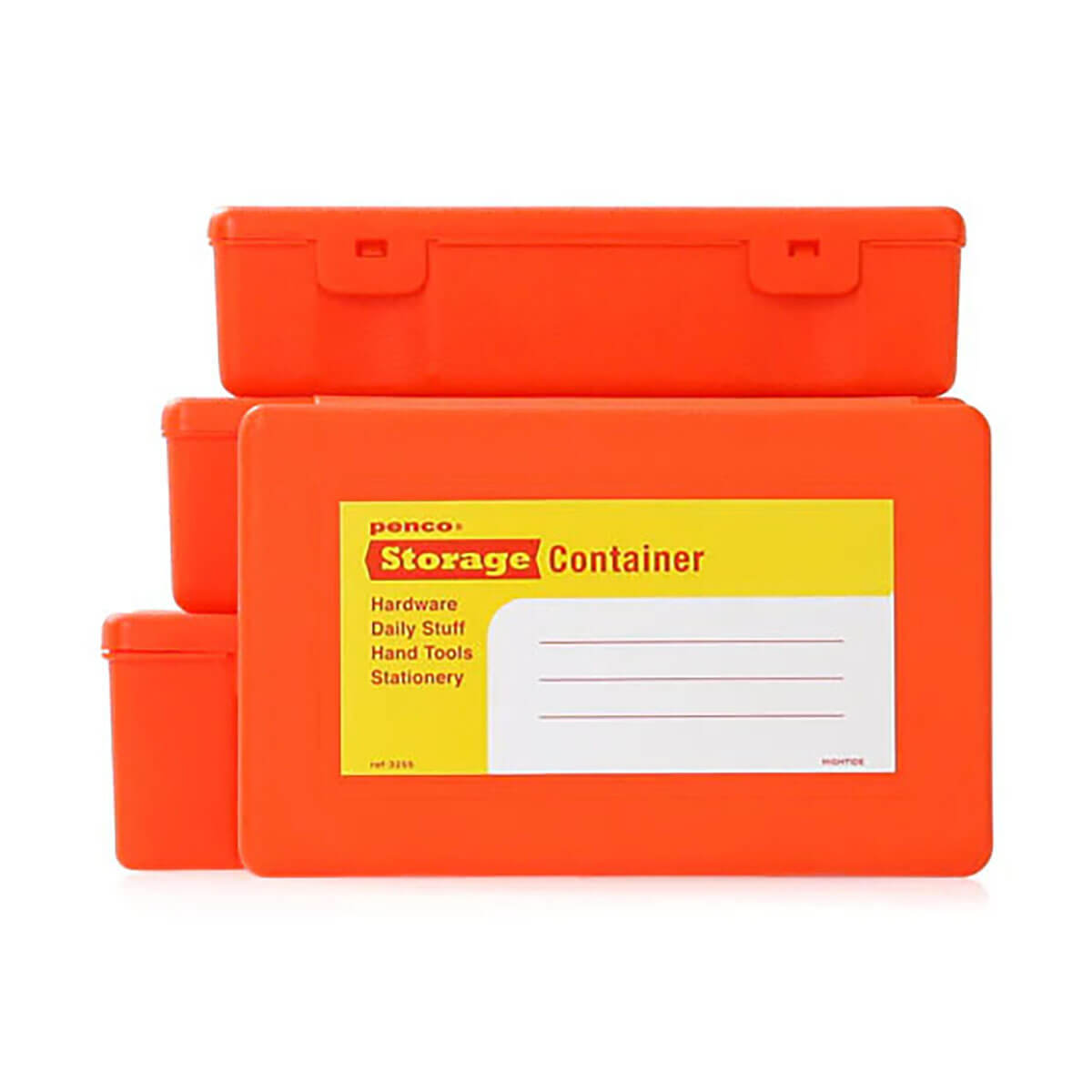 Stackable Storage Containers (Set of 4) in Orange by Hightide Penco