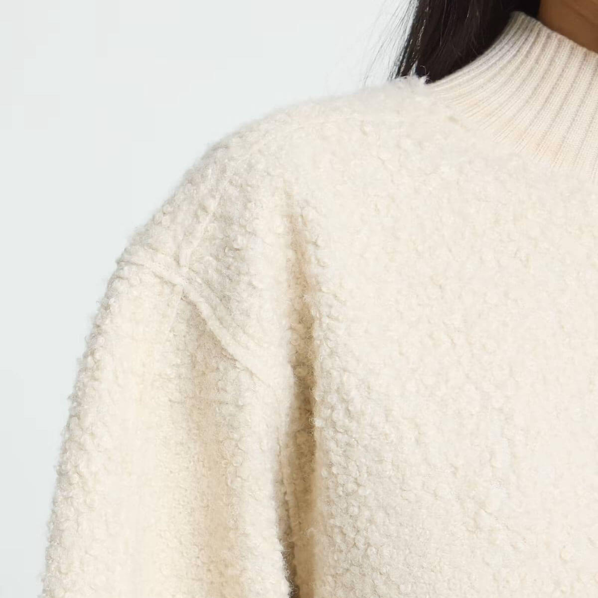 Curley Knit Sweater in Birch by ICHI