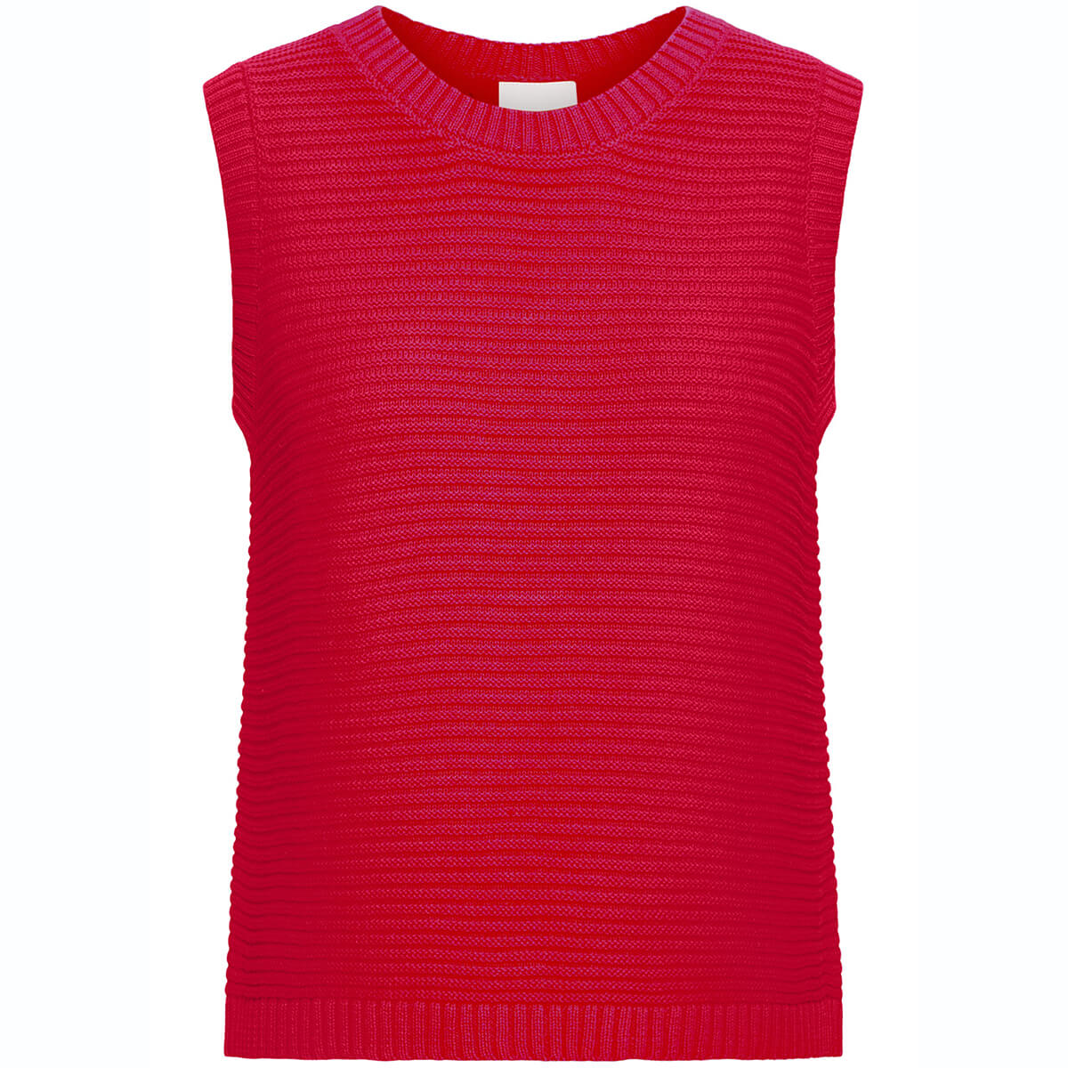 Dotties Sleeveless Top in Fiery Red by ICHI
