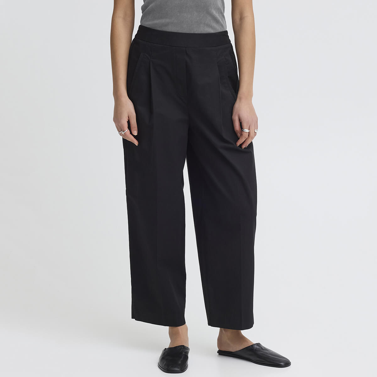 Funi Trousers in Black by ICHI