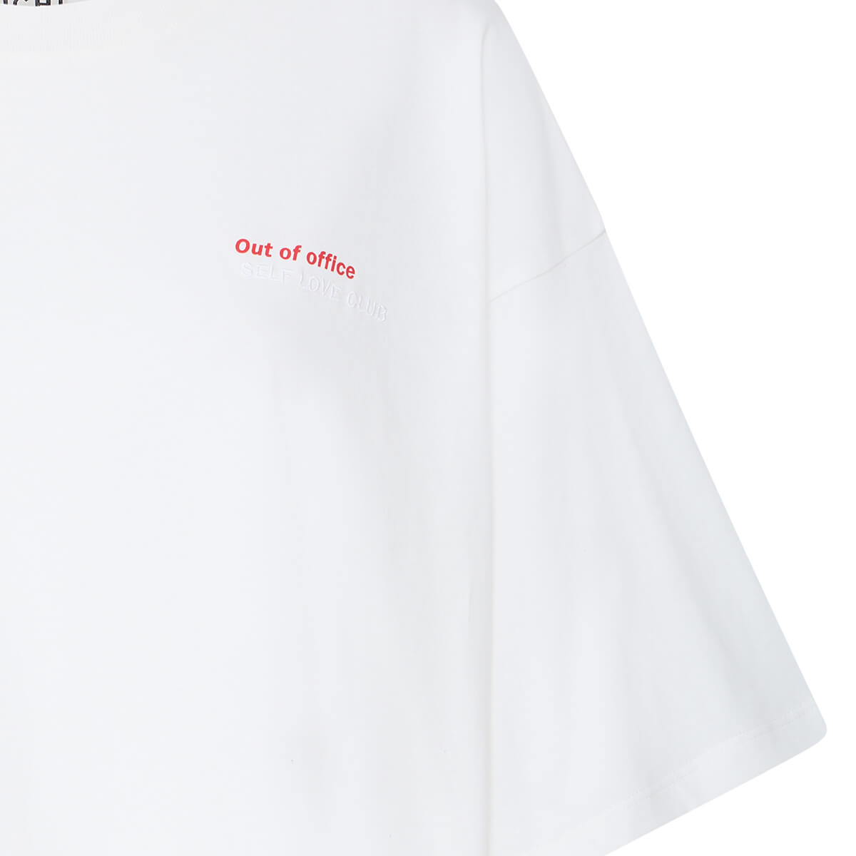 Nica T Shirt in Cloud Dancer / Fiery Red by ICHI