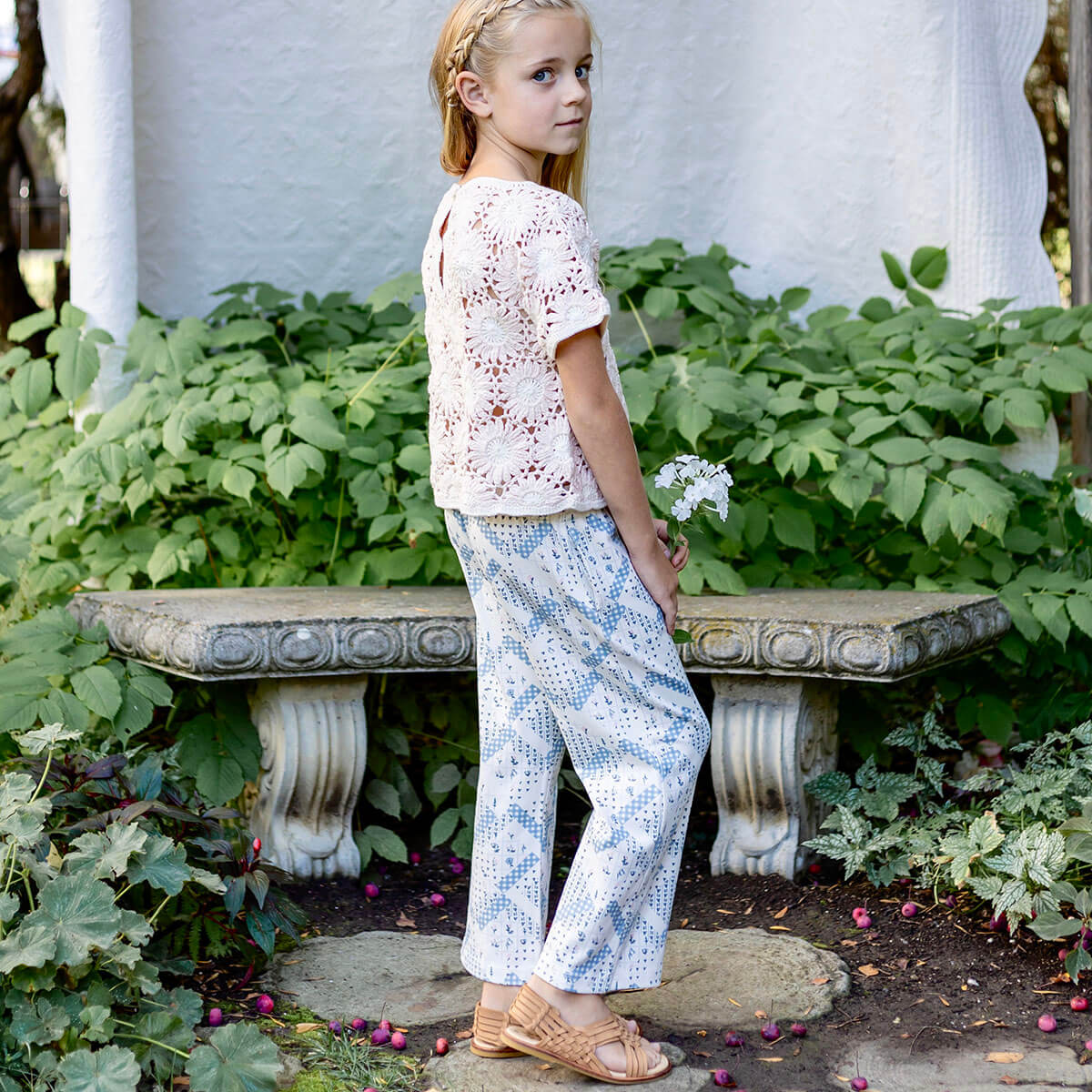 Pima Beach Pant in Patchwork by Iver & Isla