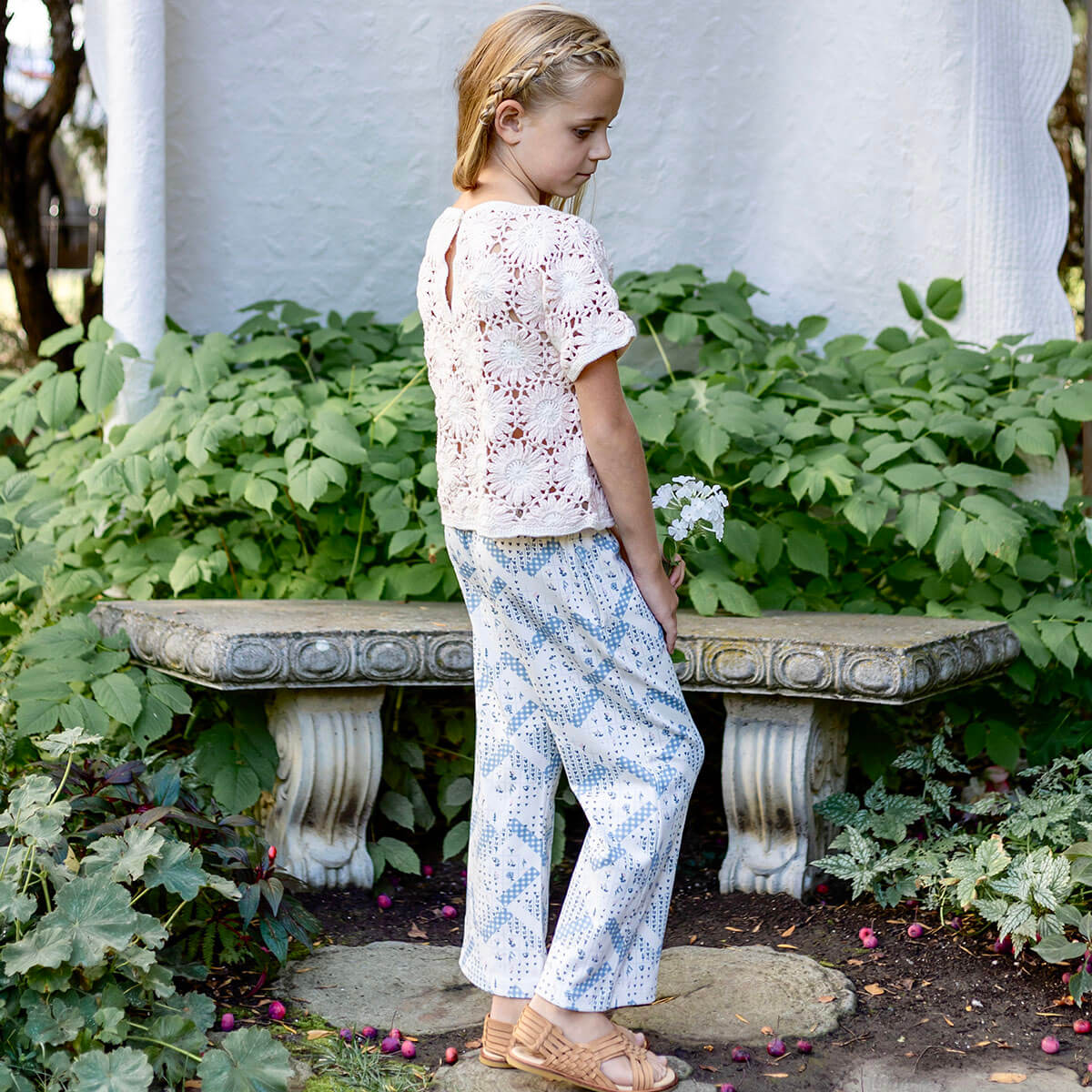 Pima Beach Pant in Patchwork by Iver & Isla