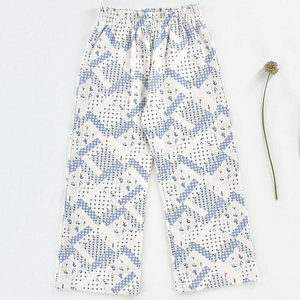 Pima Beach Pant in Patchwork by Iver & Isla