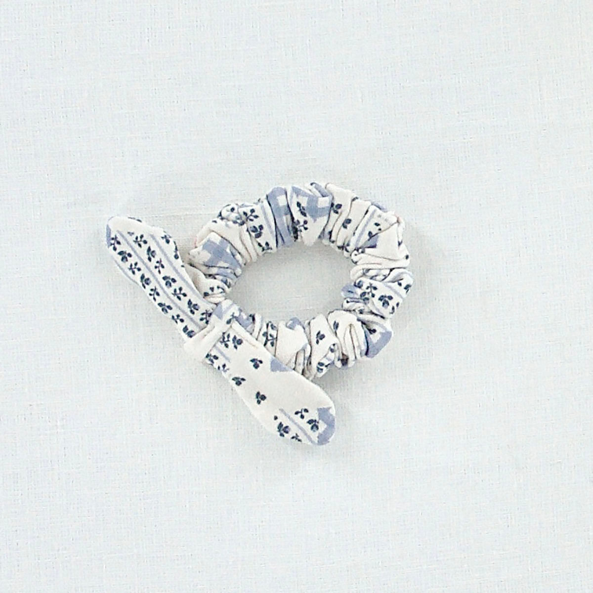 Pima Bow Scrunchie in Patchwork by Iver & Isla