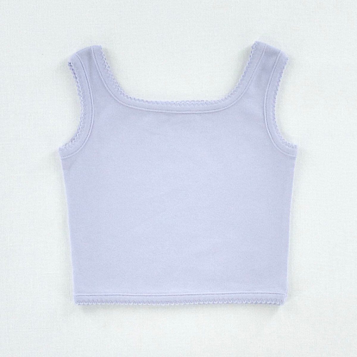 Pima Crop Tank in Forget Me Not by Iver & Isla