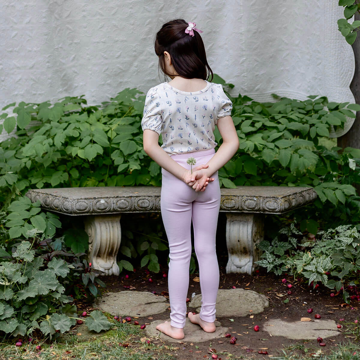 Pima Poet Tee in Garden Windowpane by Iver & Isla