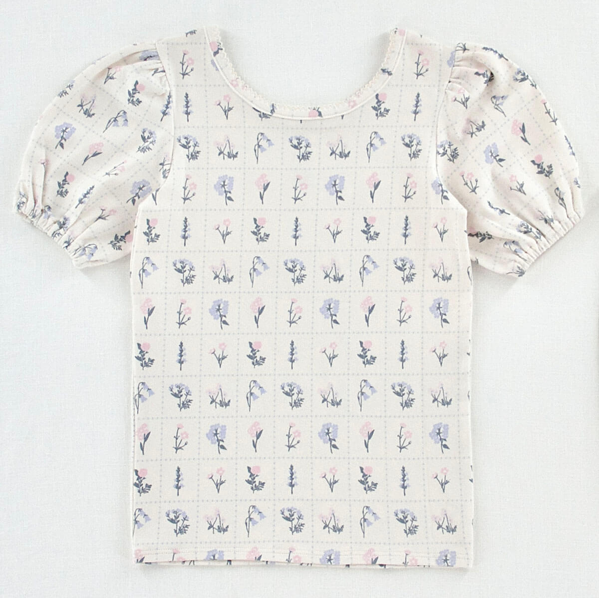Pima Poet Tee in Garden Windowpane by Iver & Isla