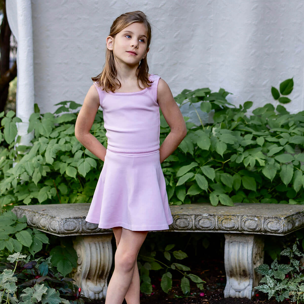 Pima Skort in Orchid by Iver & Isla