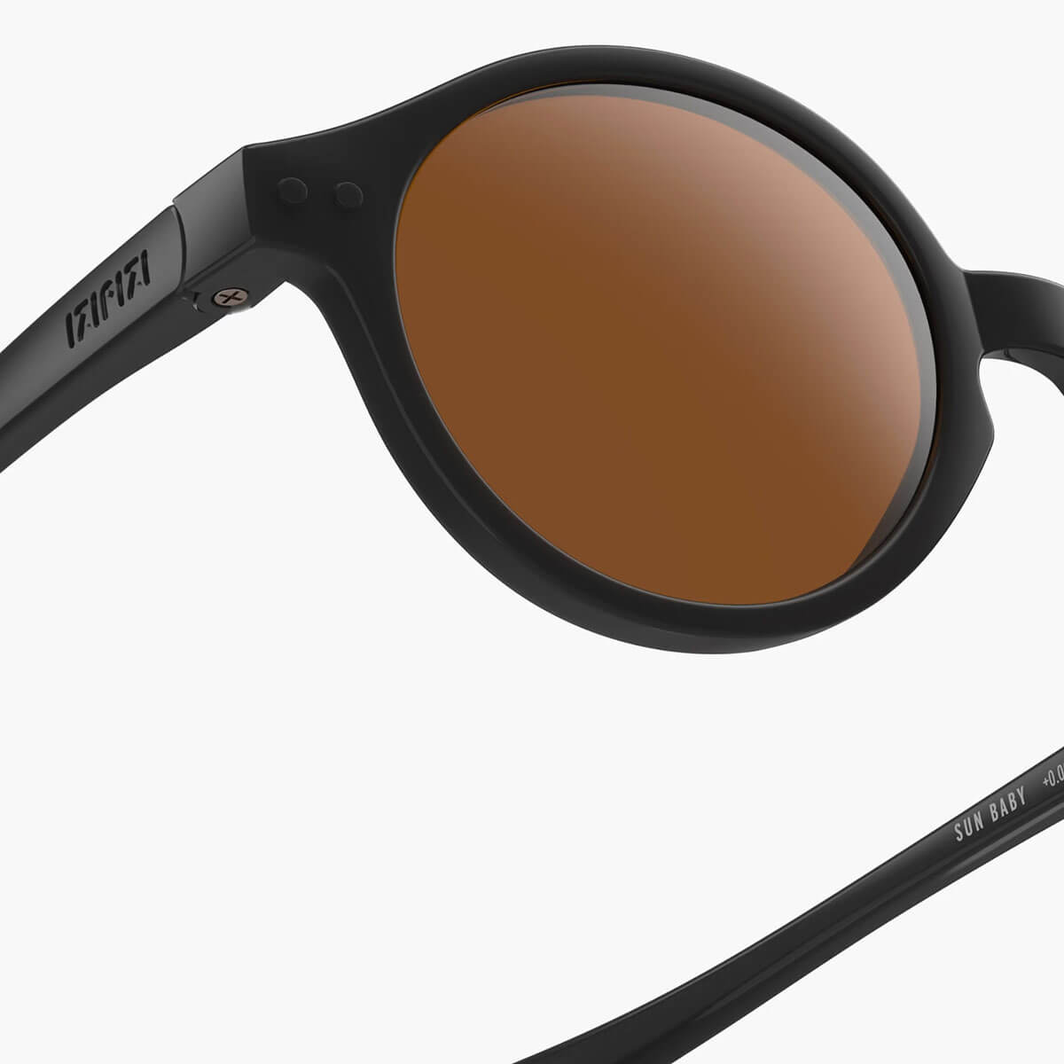 Sun Baby Sunglasses #D (0-3 Years) in Black Road by Izipizi