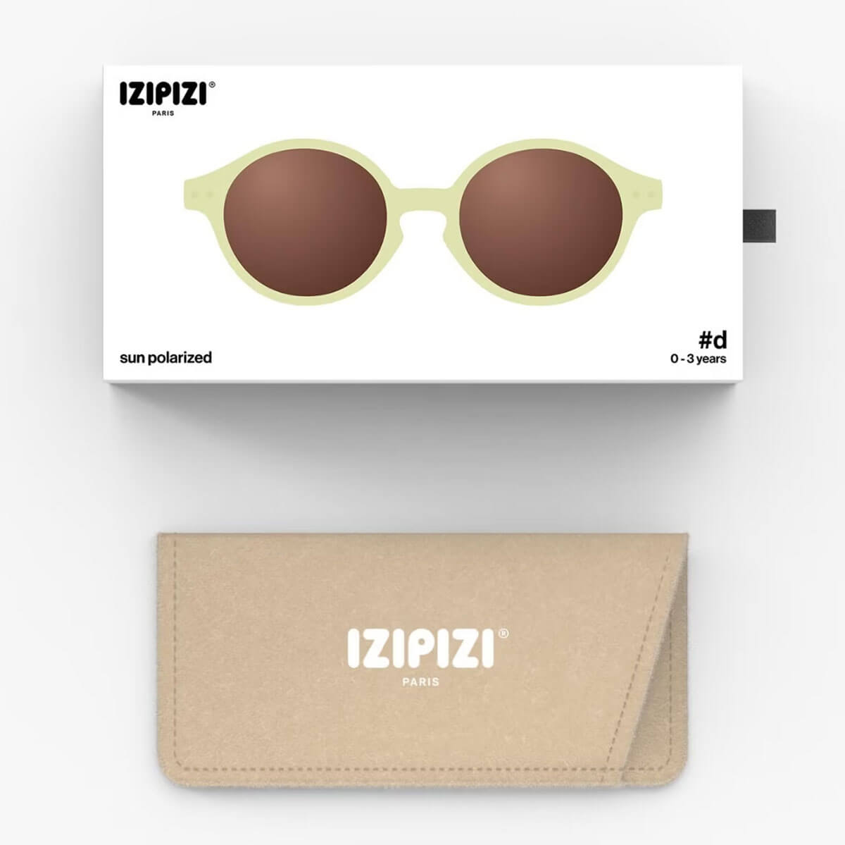 Sun Baby Sunglasses #D (0-3 Years) in Vanilla by Izipizi