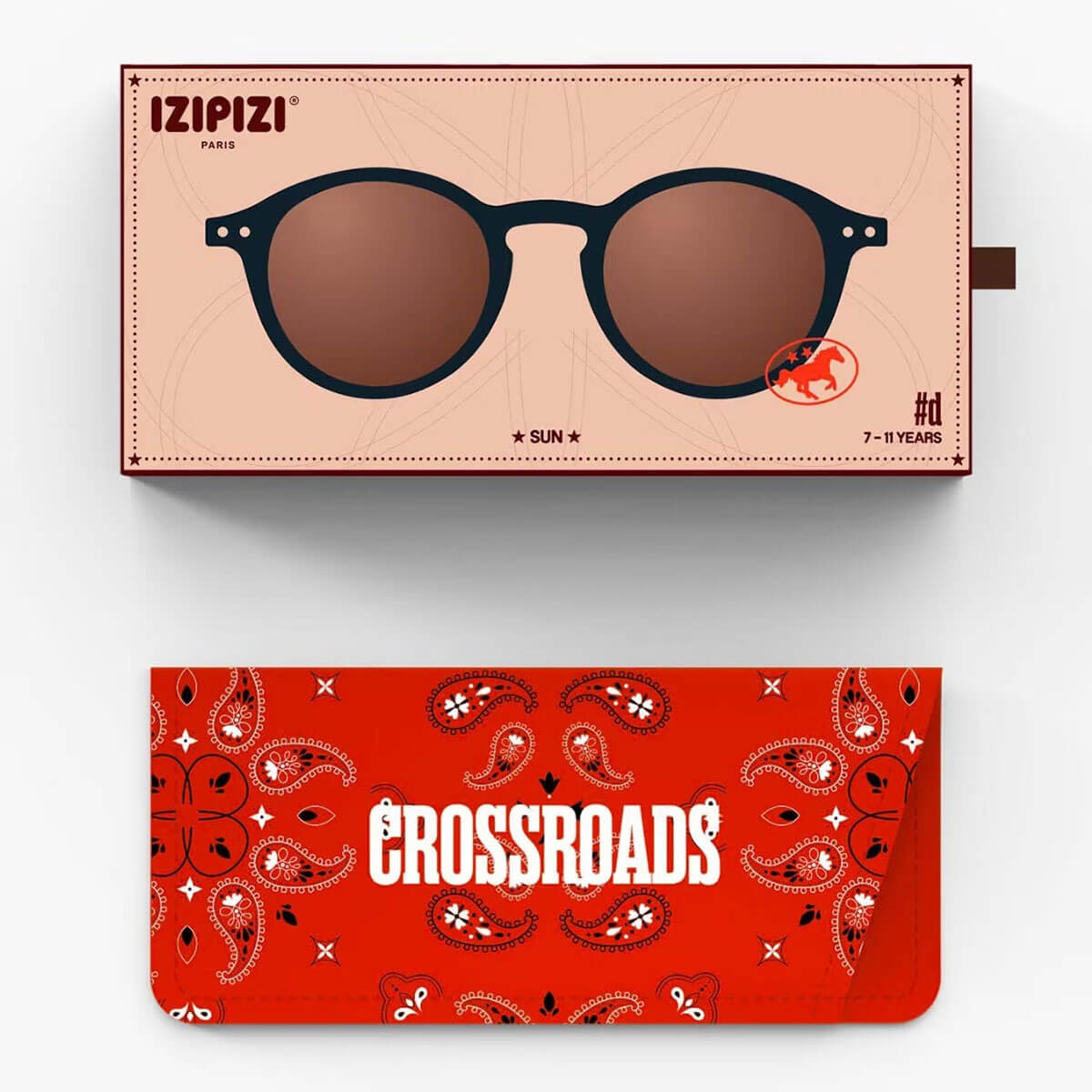 Sun Junior Sunglasses #D (7-11 Years) in Black Road by Izipizi