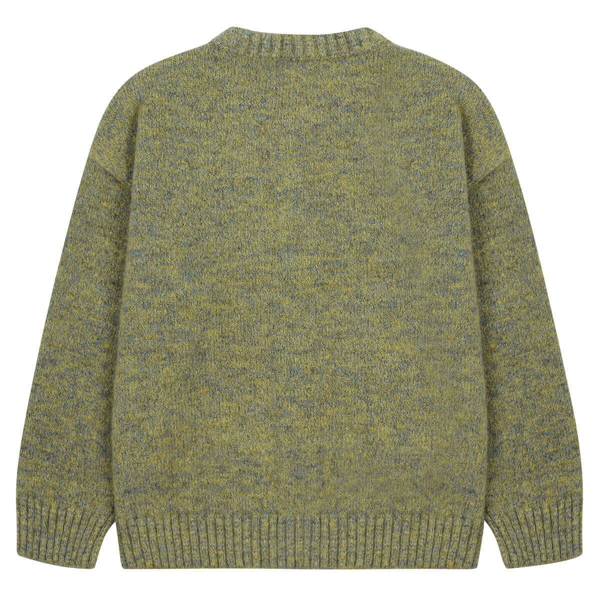 Happy Two Tone Knit Cardigan in Olive by Jelly Mallow