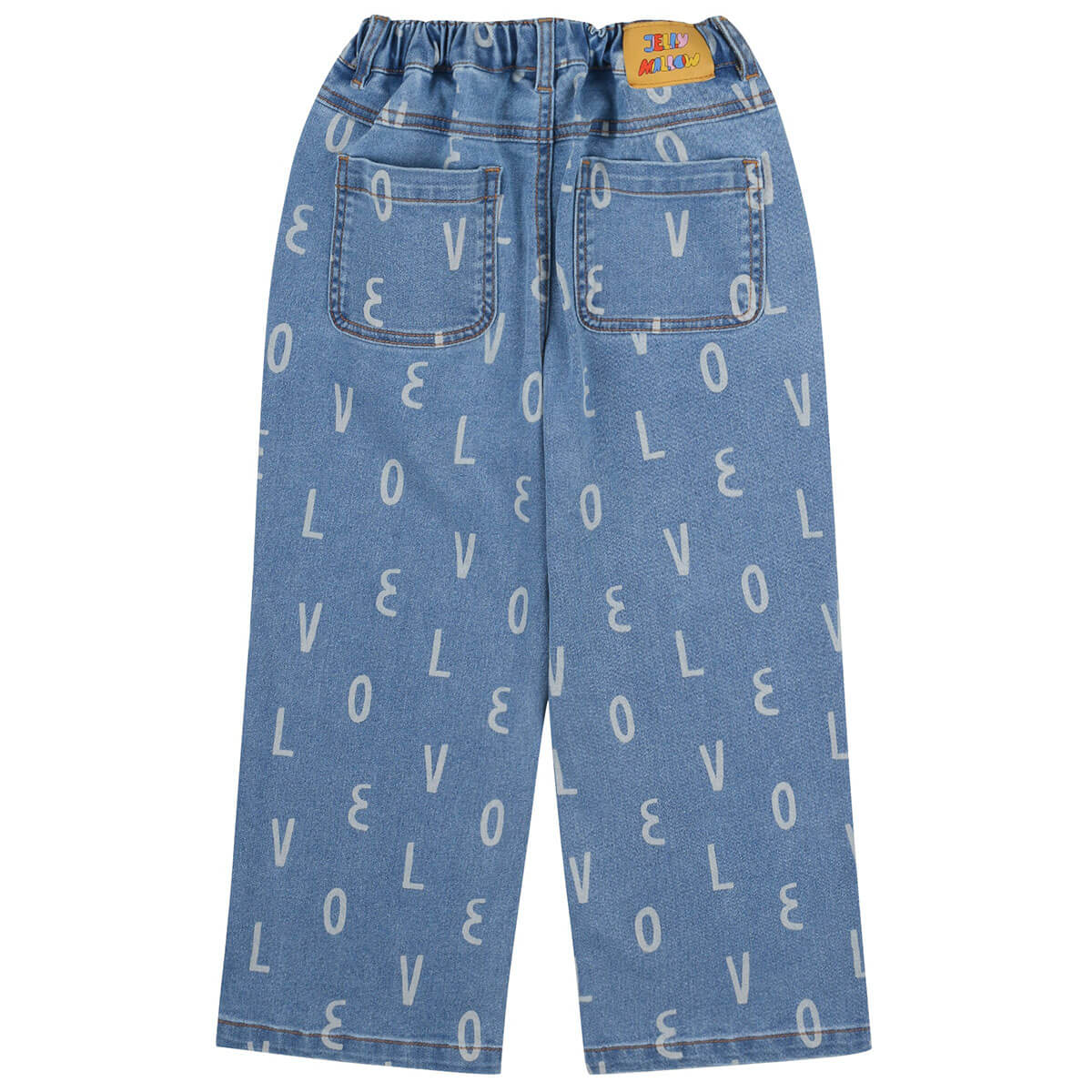 Love All Over Denim Pants in Indigo by Jelly Mallow