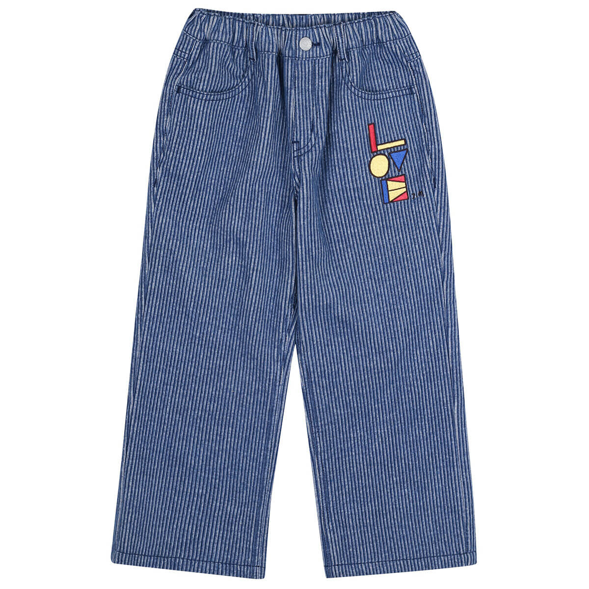 Love Corduroy Denim Pants in Indigo by Jelly Mallow