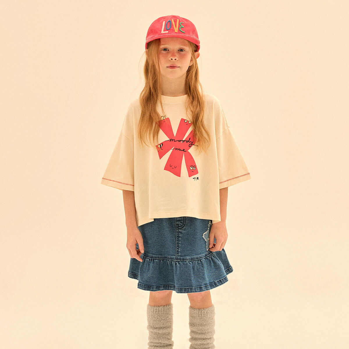 Maple T Shirt in Ivory by Jelly Mallow