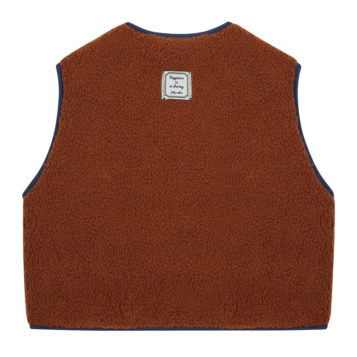 Star Color Block Reversible Gilet in Navy by Jelly Mallow
