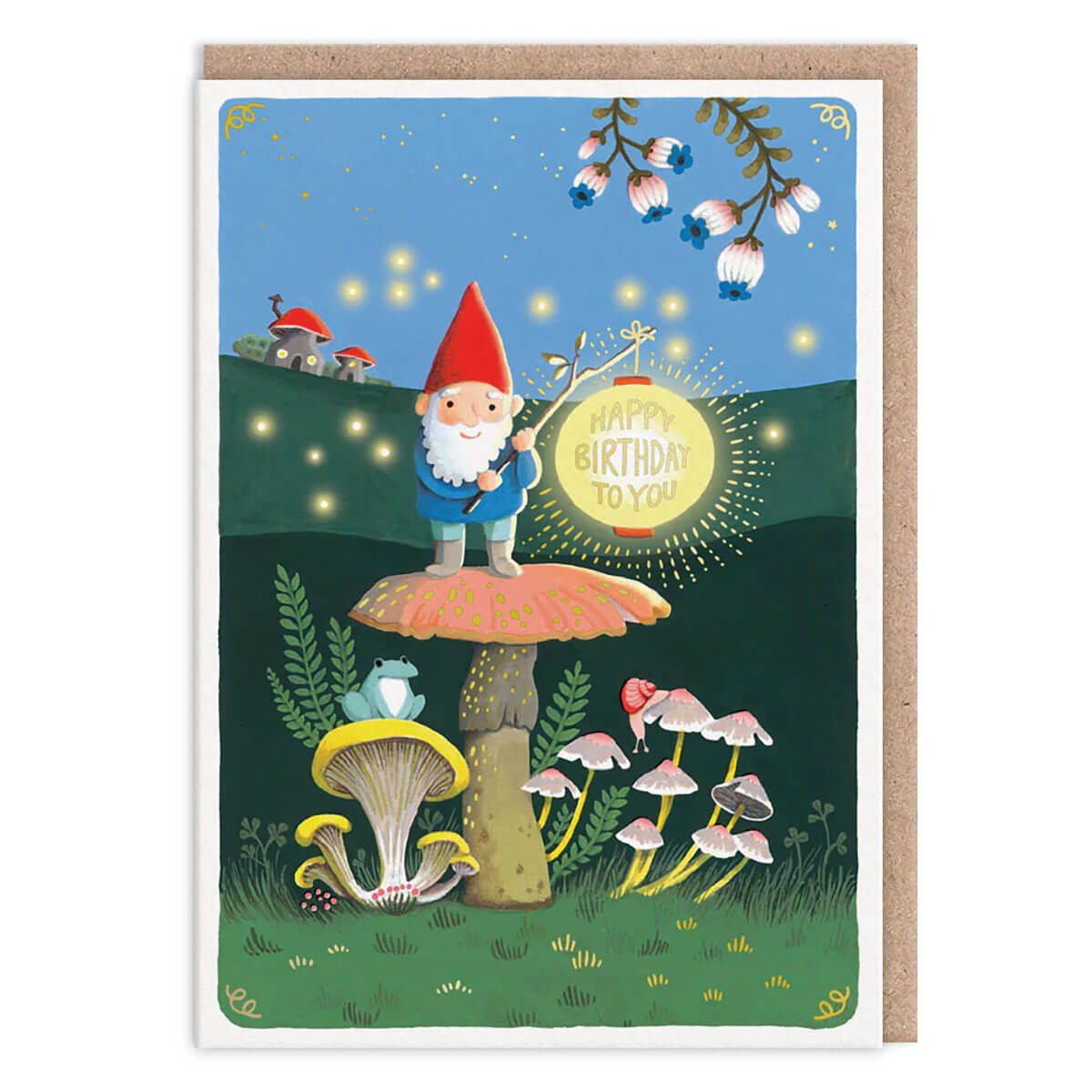 Birthday Gnome Greetings Card by Joo Joo Paper