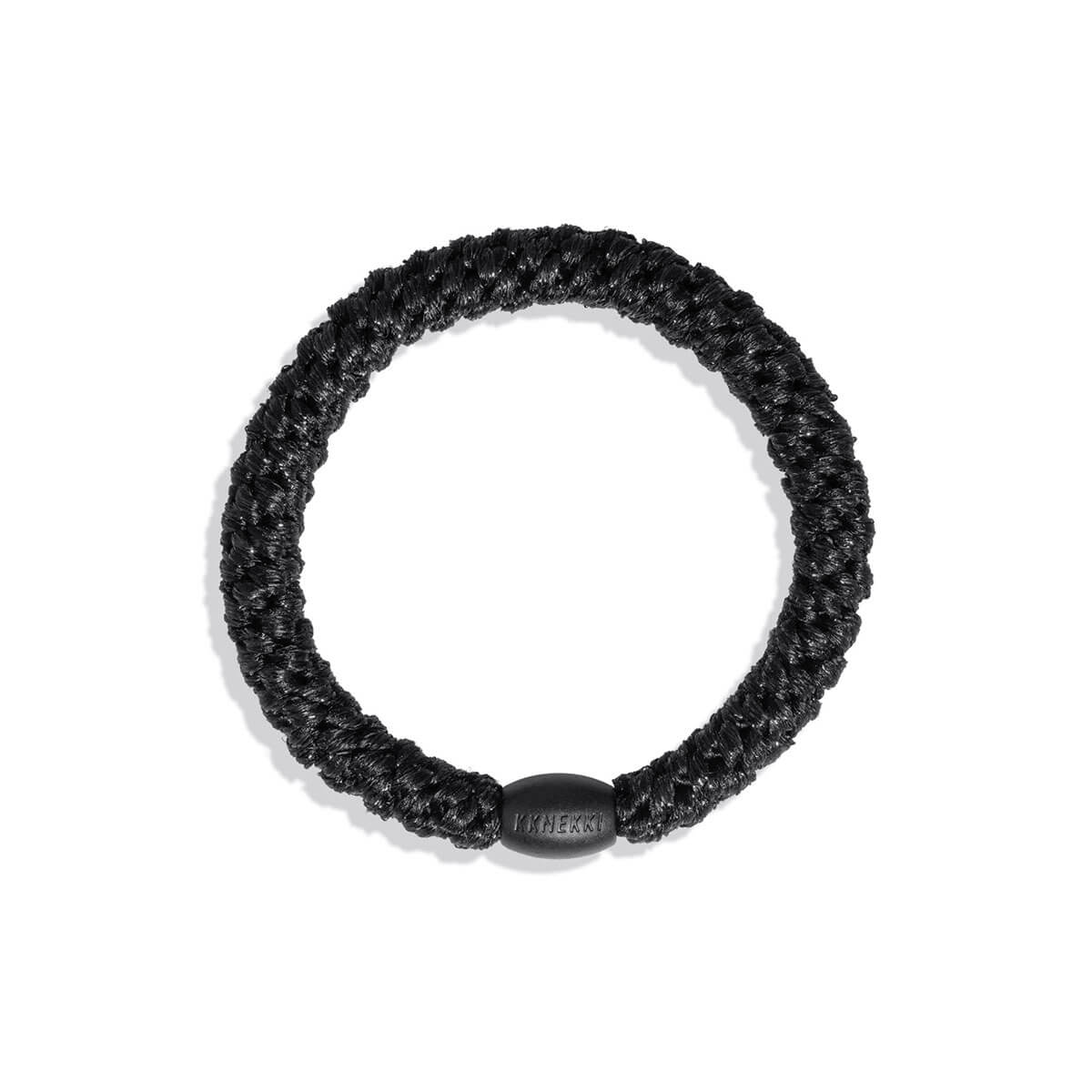Kknekki Snag Free Hair Band in Black Glitter by Bon Dep