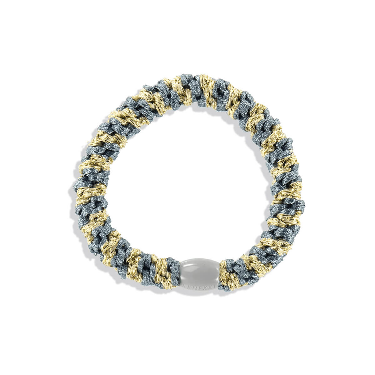 Kknekki Snag Free Hair Band in Blue Grey Beige Glitter by Bon Dep