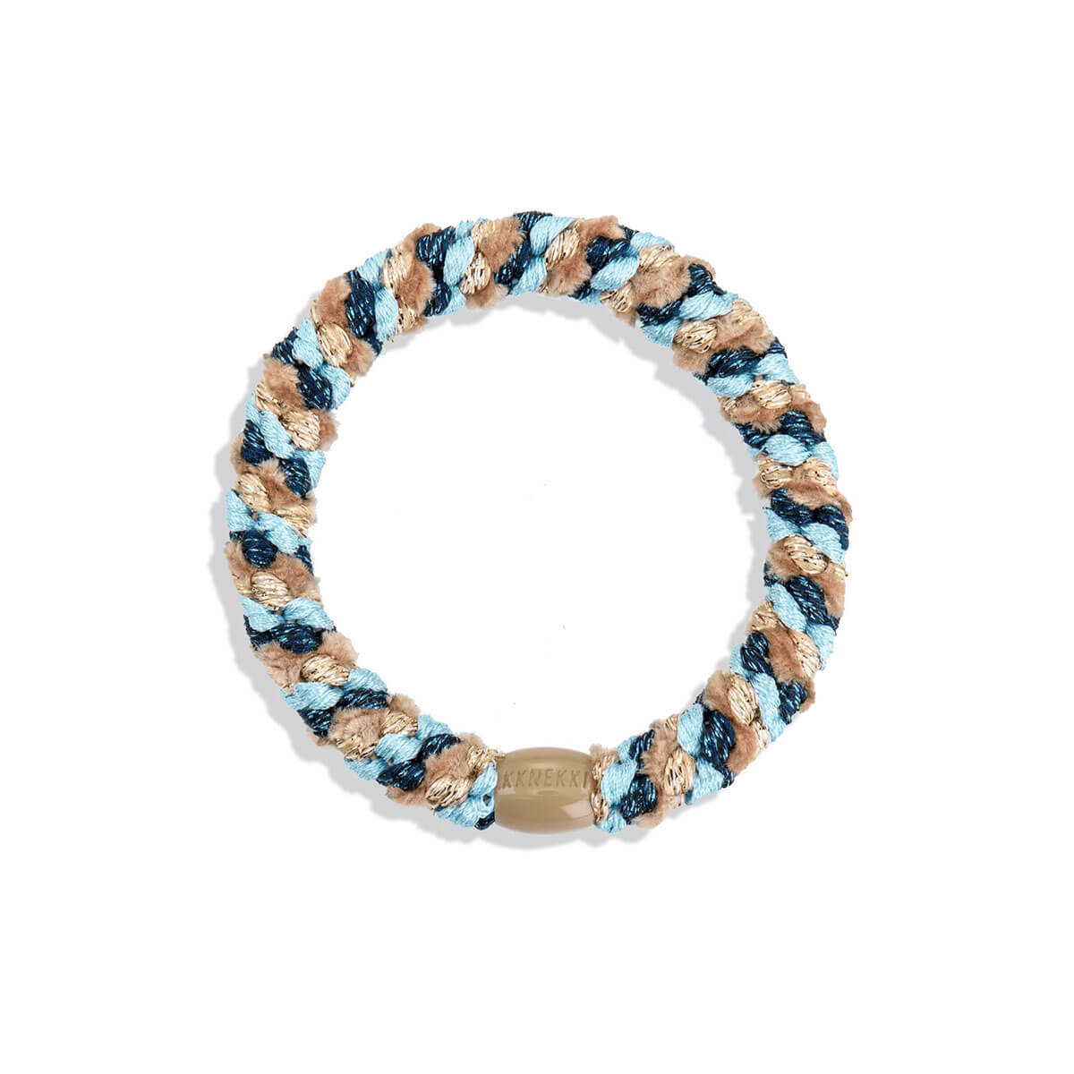 Kknekki Snag Free Hair Band in Light Blue Beige Mix by Bon Dep