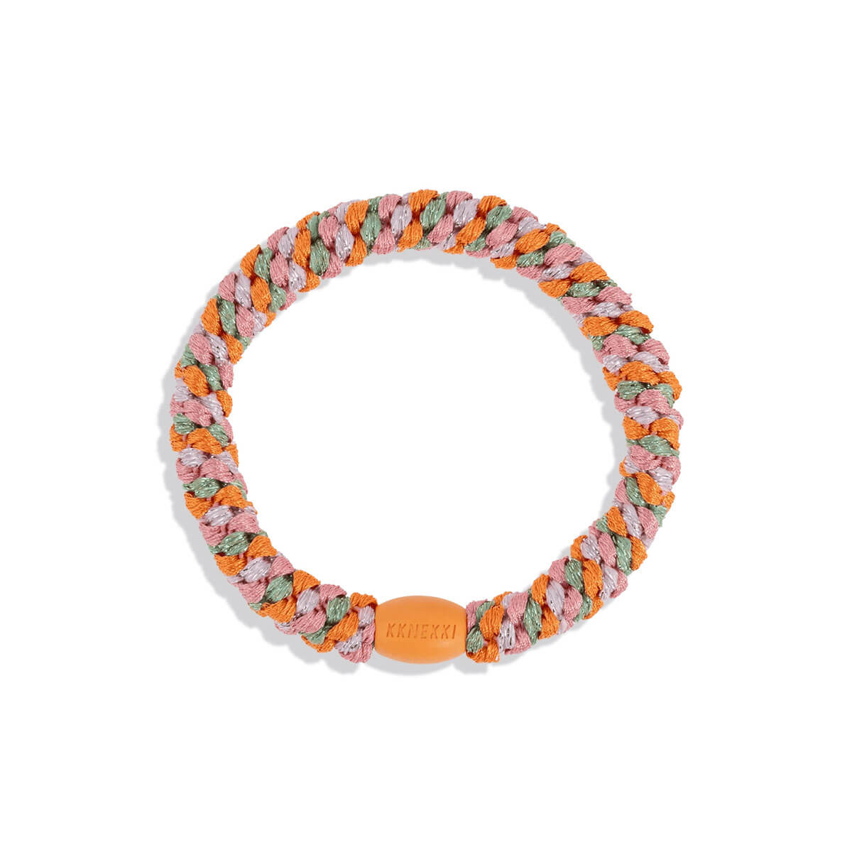 Kknekki Snag Free Hair Band in Orange Pistachio Glitter Mix by Bon Dep