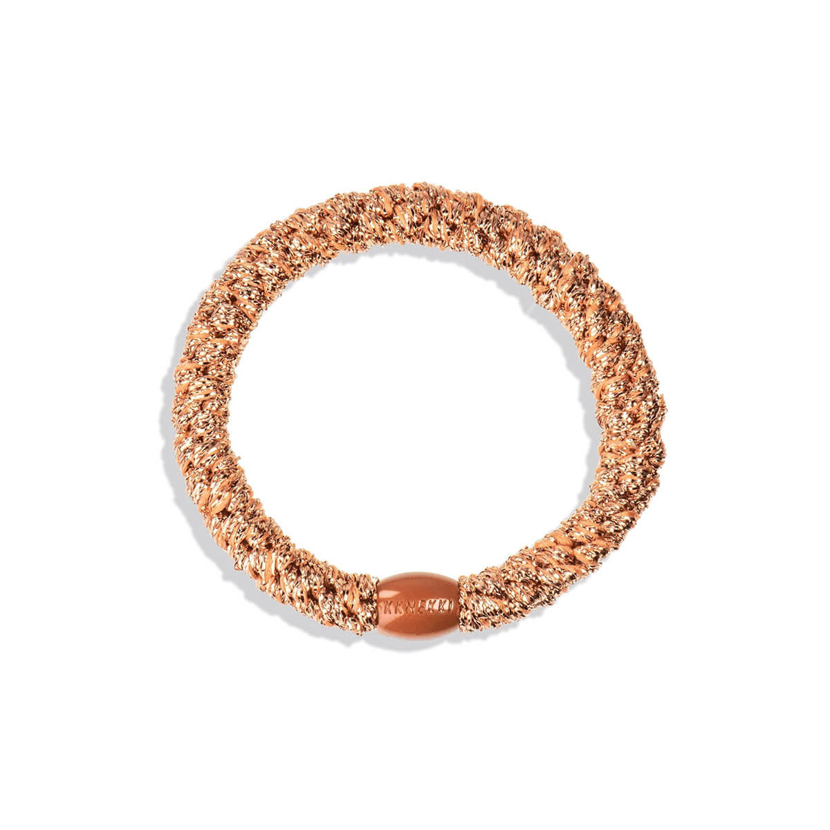 Kknekki Snag Free Hair Band in Rose Gold Glitter by Bon Dep