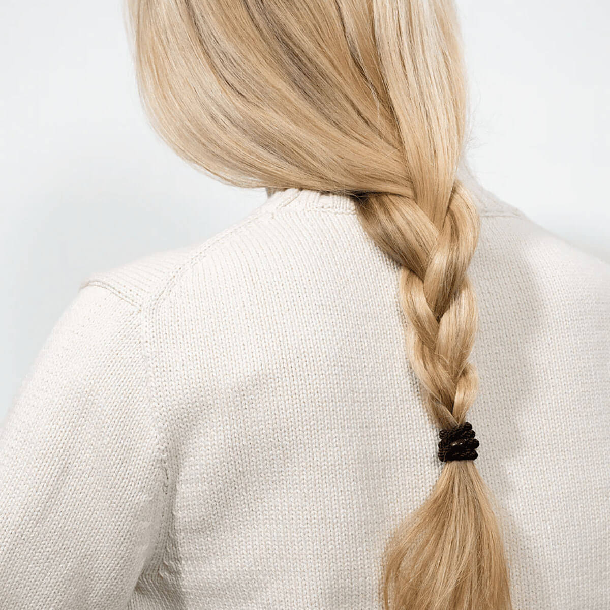 Kknekki Slim Hair Band in Black by Bon Dep